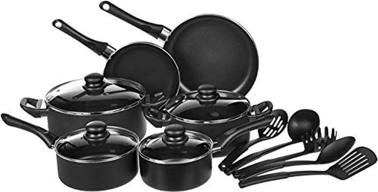 Producto AmazonBasics - Juego de utensilios de cocina antiadherentes