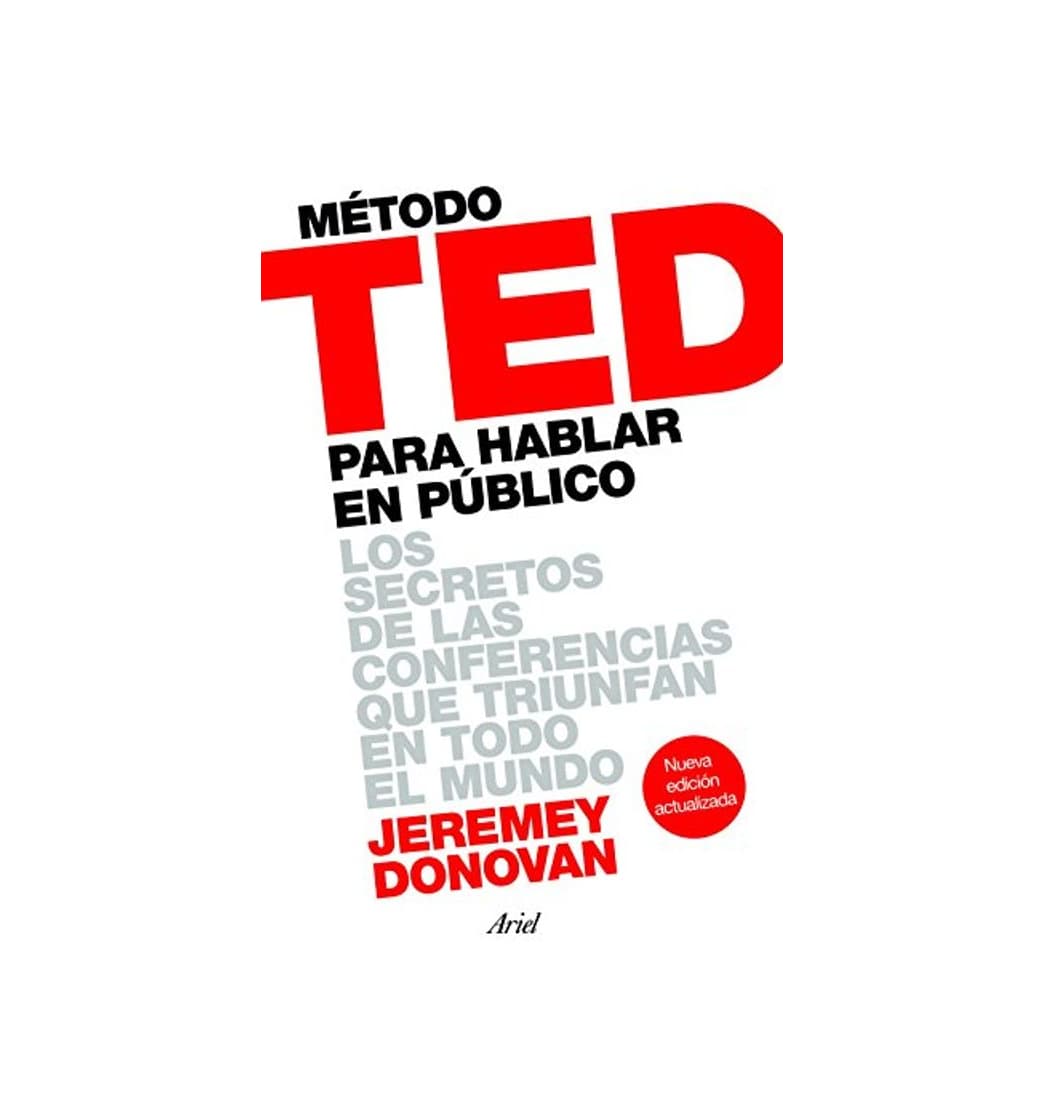 Libro Método TED para hablar en público: Los secretos de las conferencias que