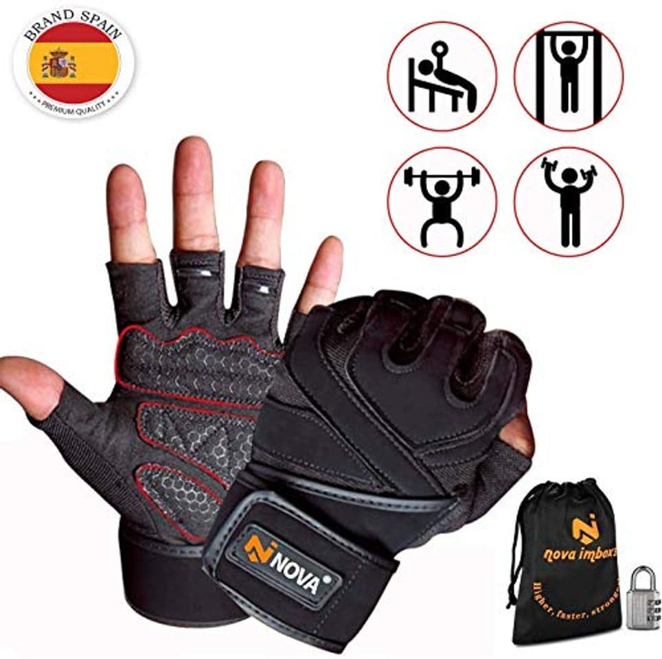 Producto Nova imboxs Guantes Gimnasio para Hombres y Mujeres, Guantes Deportivos Transpirables Antideslizantes