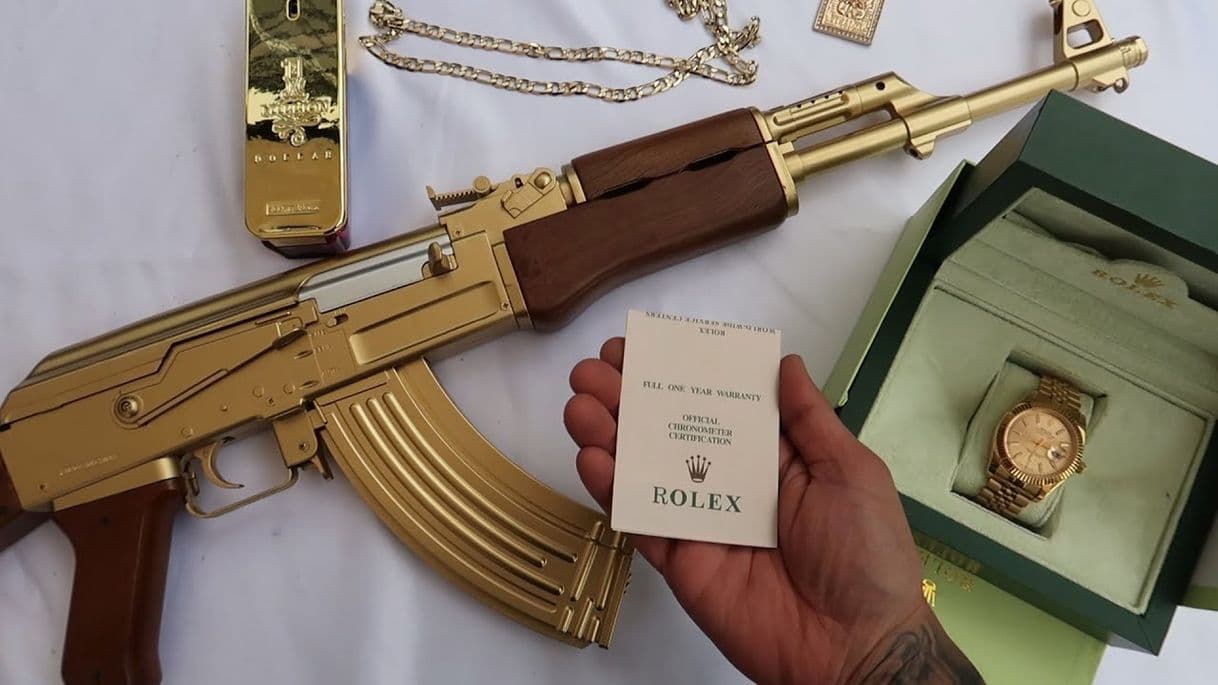 Fashion MI AK-47 DE ORO (PERSONALIZADO) GUSGRI