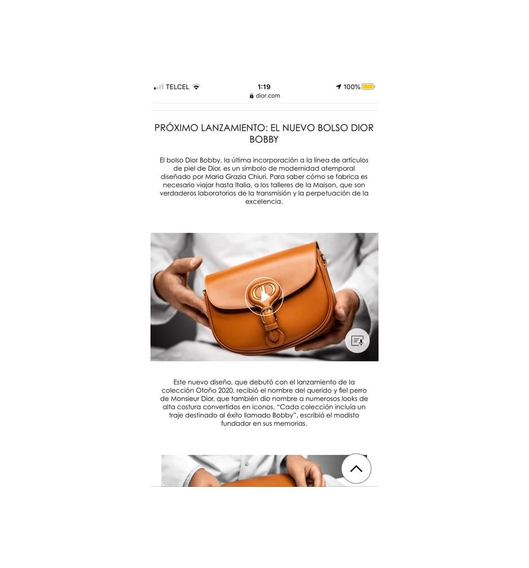 Moda Bolso Dior BOBBY CAMEL 