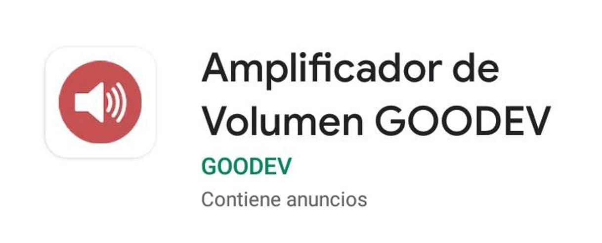 App Amplificador de volumen goodev