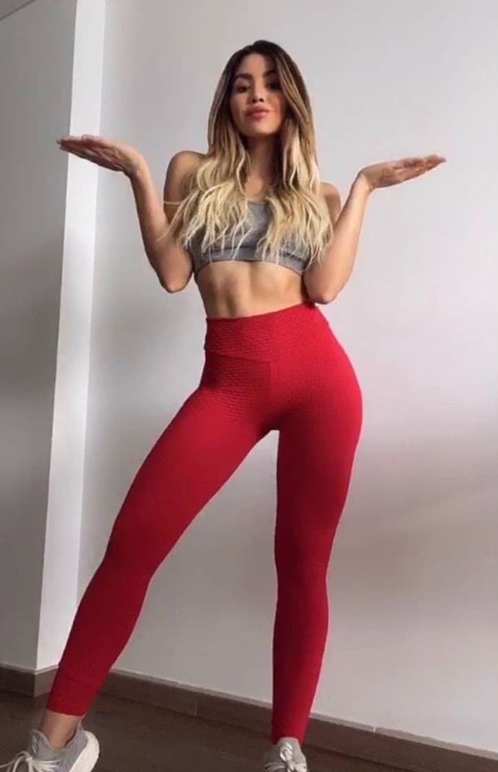 Moda Leggin rojo 