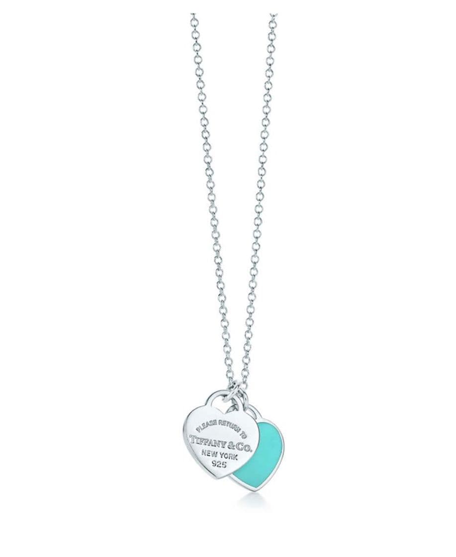 Moda Return to Tiffany™ mini double heart tag pendant in silver with ...