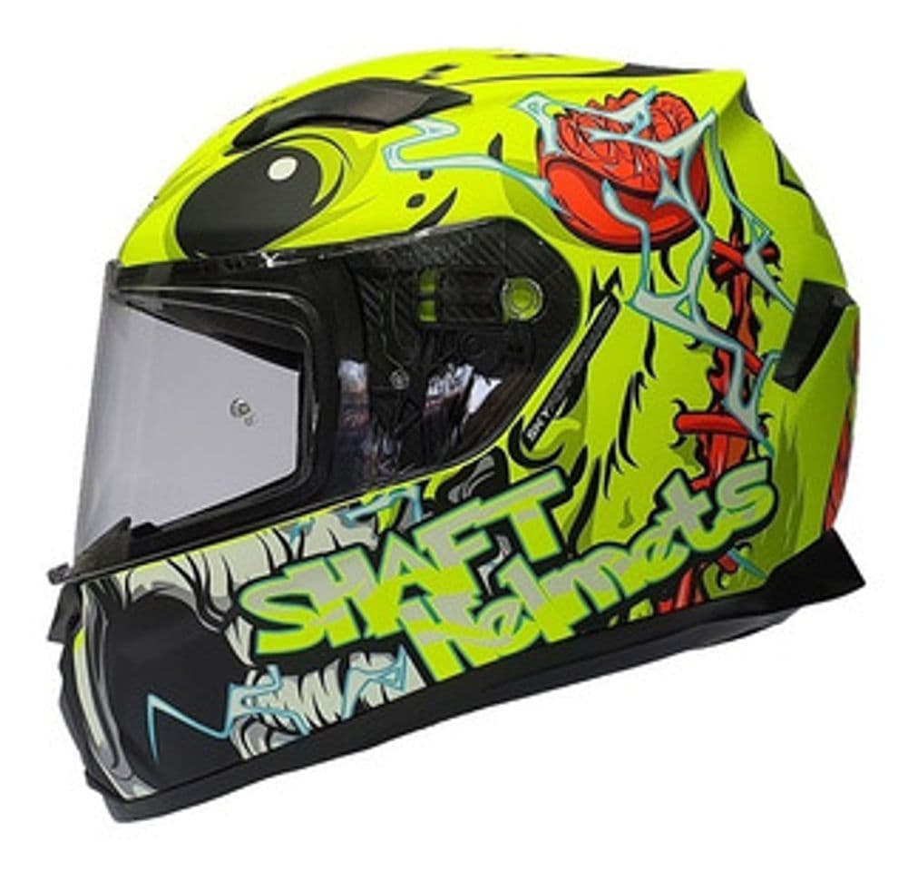 Fashion Casco para moto marca SHAFT PIKAZOMBIE⚡