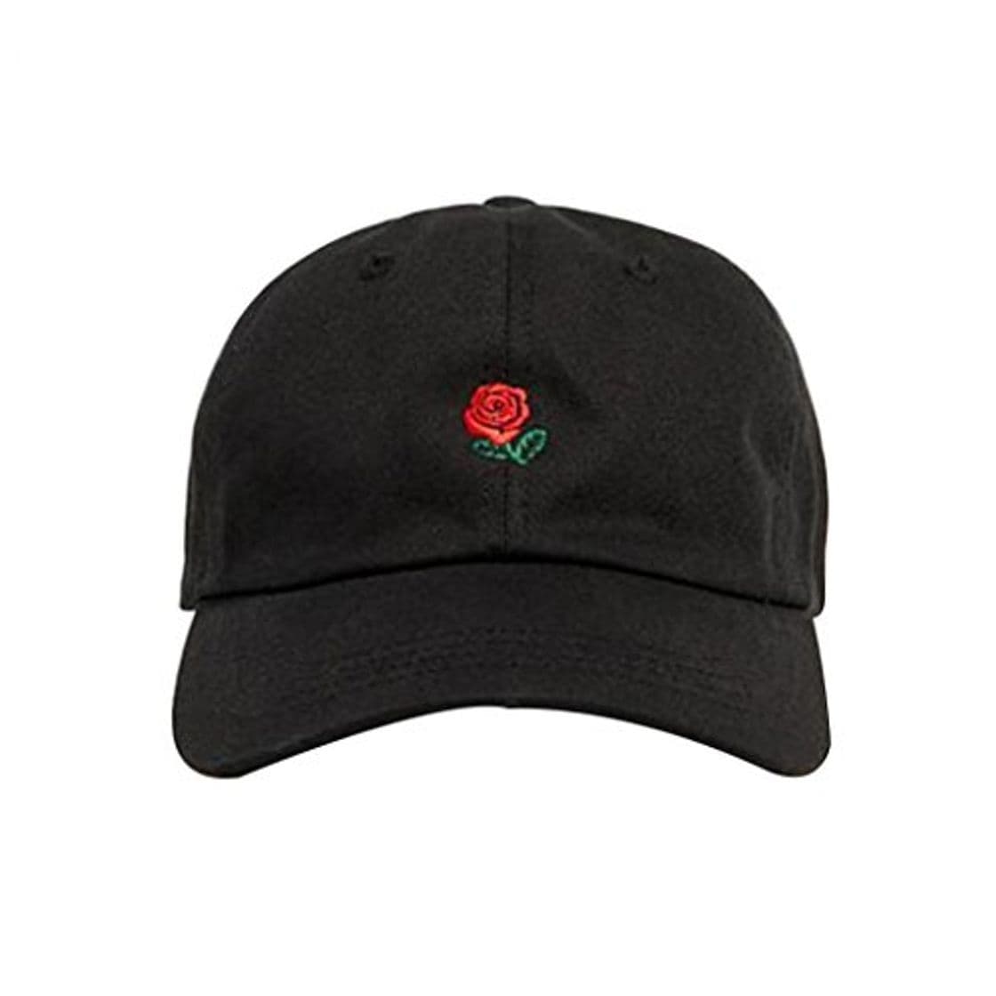 Moda Collectsound - Gorra de béisbol con diseño de rosas bordadas al aire