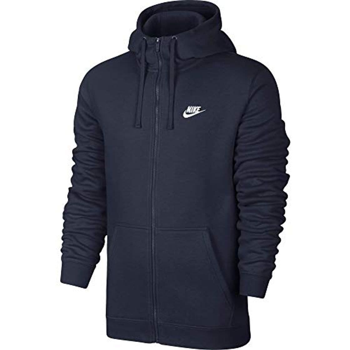 Fitness Nike M NSW FZ FLC Club Sudadera con Capucha, Hombre, Azul