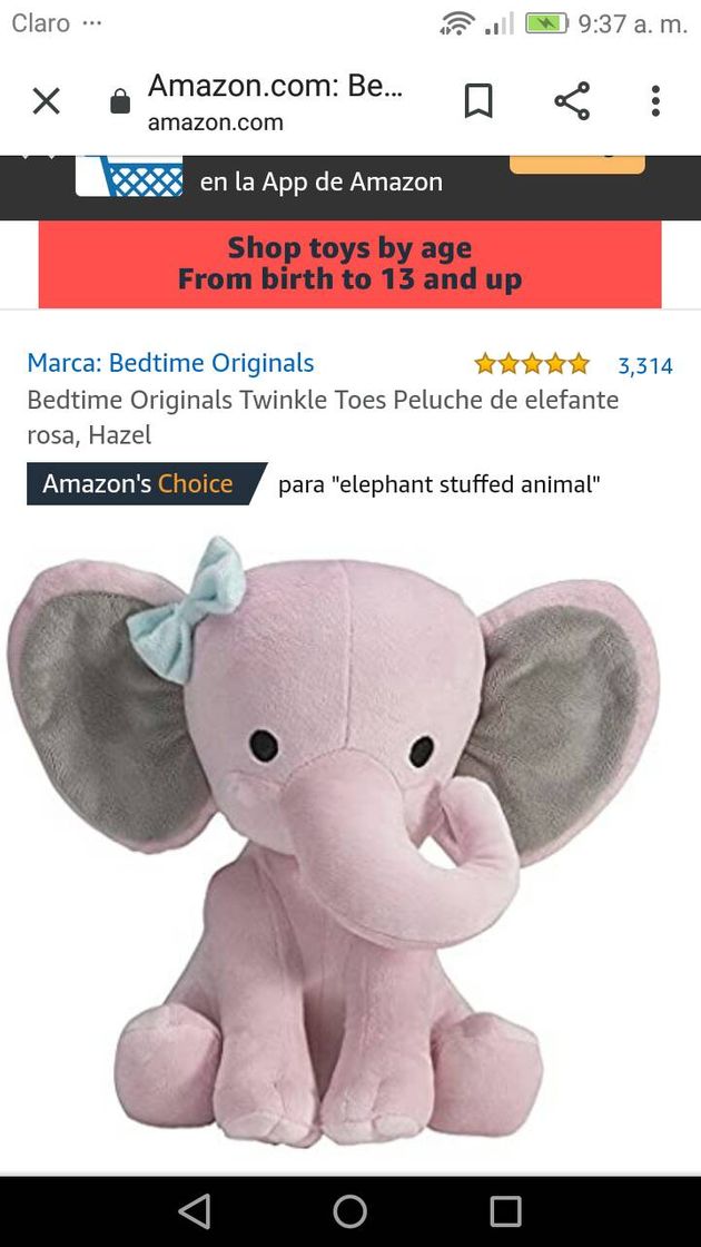 Moda Hermoso peluche ideal para niñita