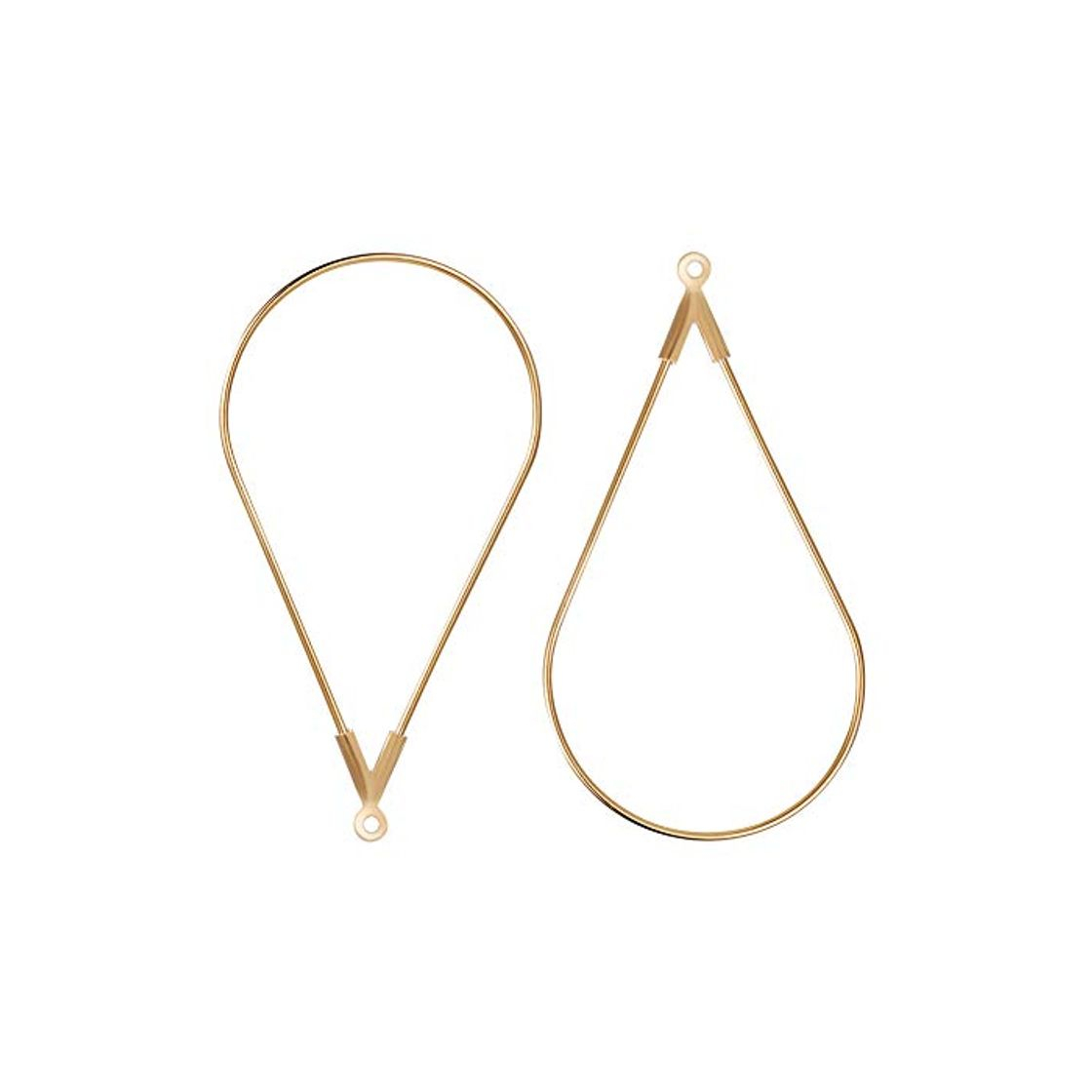 Product BENECREAT 30 PCS Arete Chapado en 18K Oro Real en Forma de Gota Dorado Accesorios de Latón para manualidad de Joyas