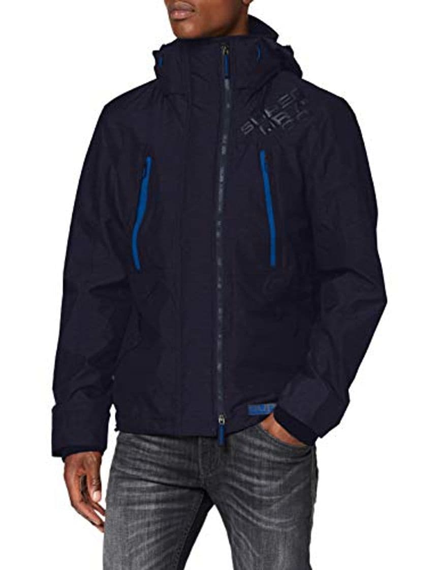 Fashion Superdry Hooded Polar Wind Attacker Chaqueta Deportiva, Azul