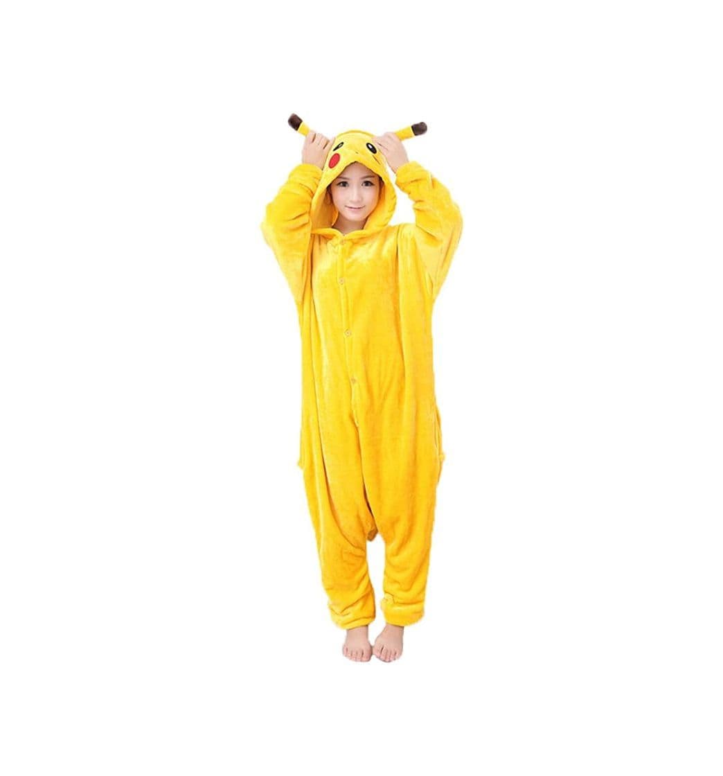 Producto JunYito Pijama Pikachu Animale Disfraz Stitch Traje Niños Niña Adulto Mujer Invierno