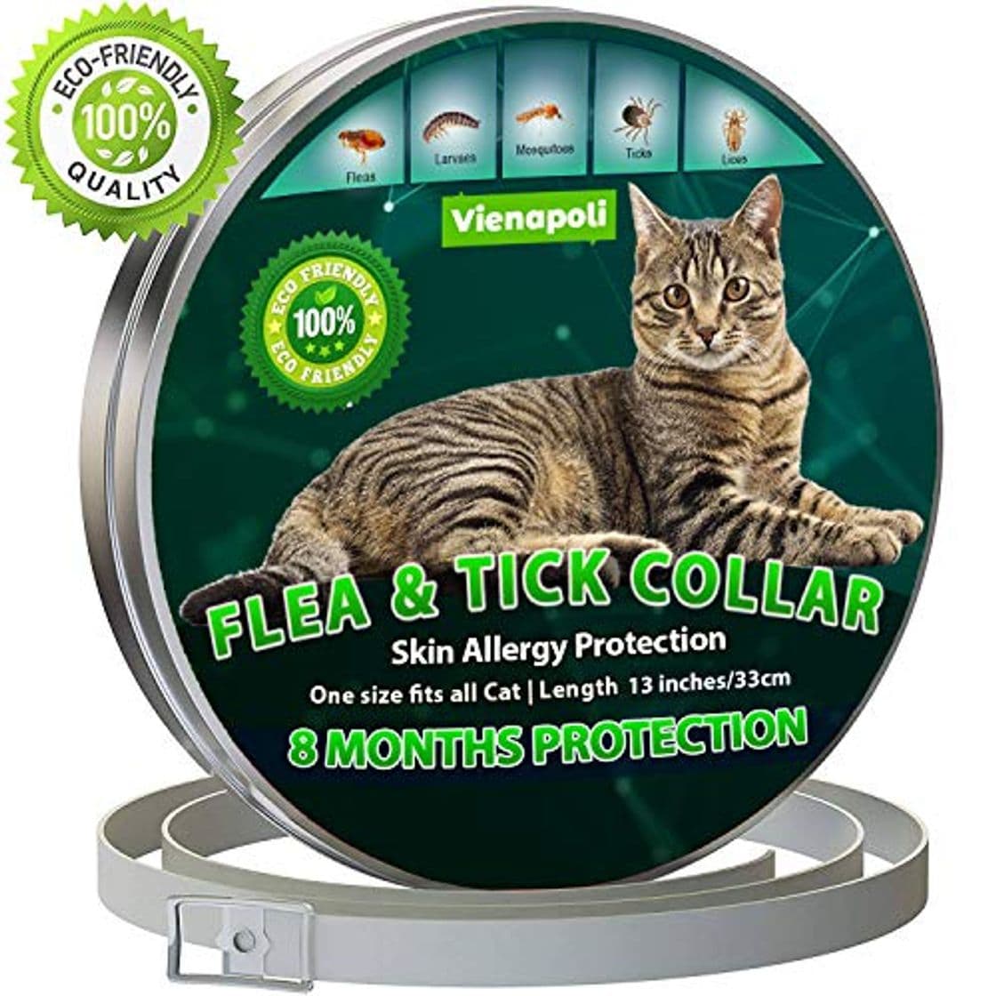 Producto Collar antipulgas y garrapatas para Gatos