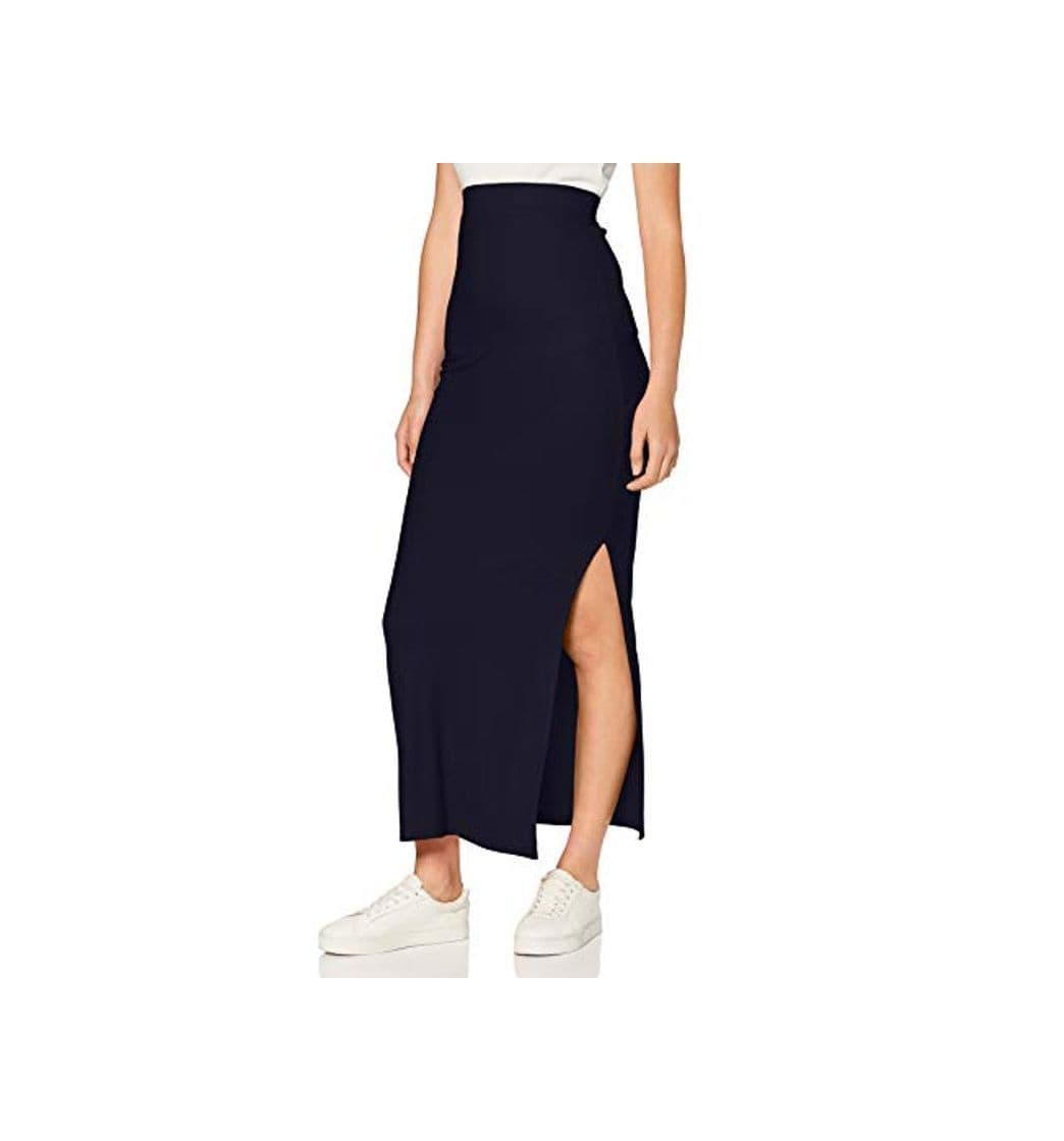 Producto Marca Amazon - MERAKI Falda Maxi Slim Fit Mujer, Azul