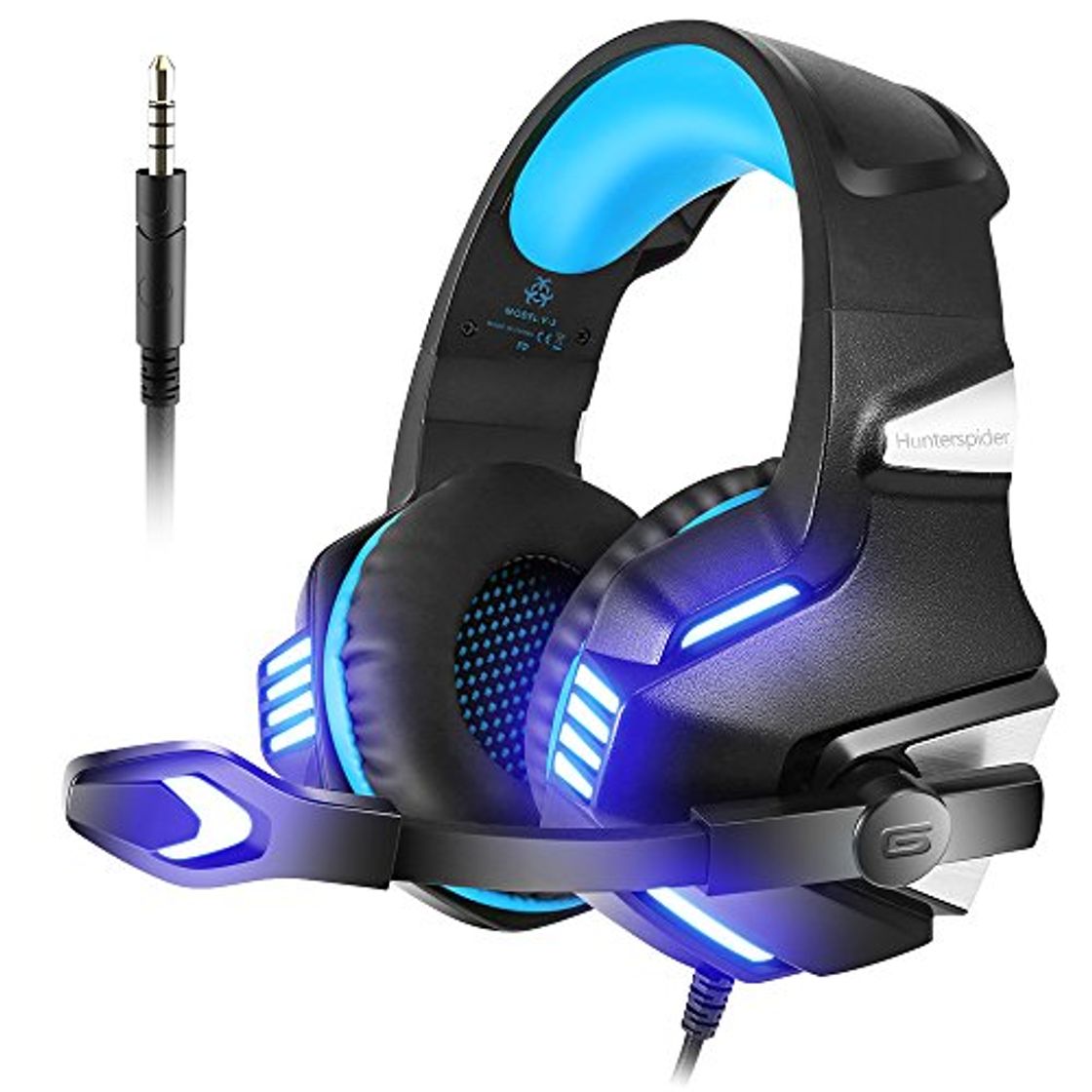 Product VersionTECH. Auriculares Gaming Cascos PS4 con Micrófono Plegable, Sonido Envolvente, Luz LED,