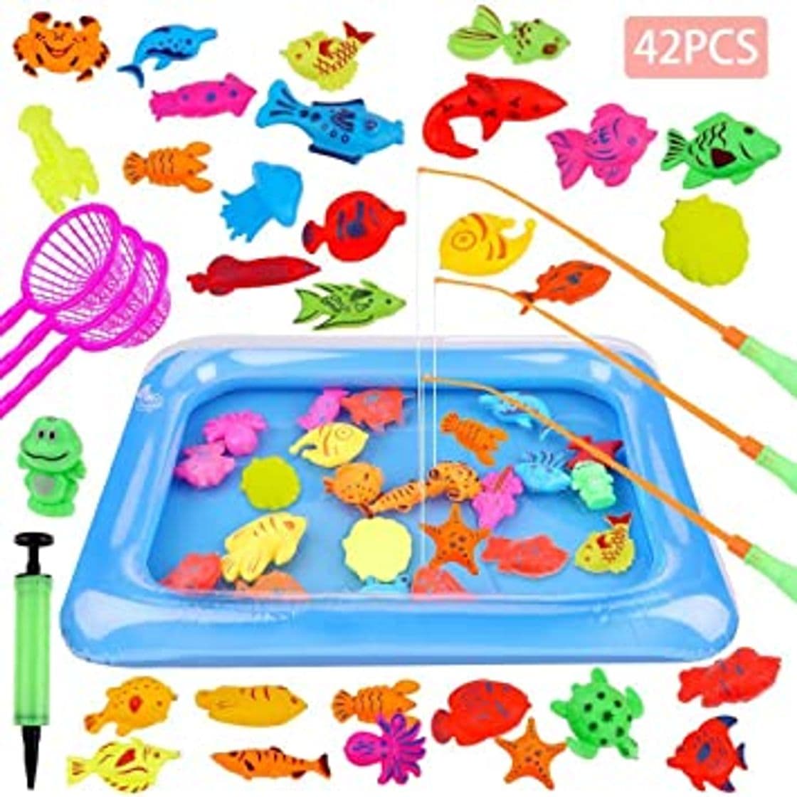 Product GOLDGE 42PCS Juguete de Pesca para Niño