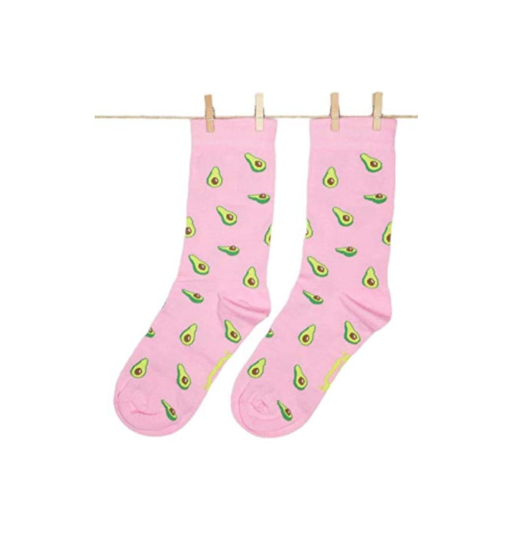 Moda Roits Calcetines Aguacates Rosa 36