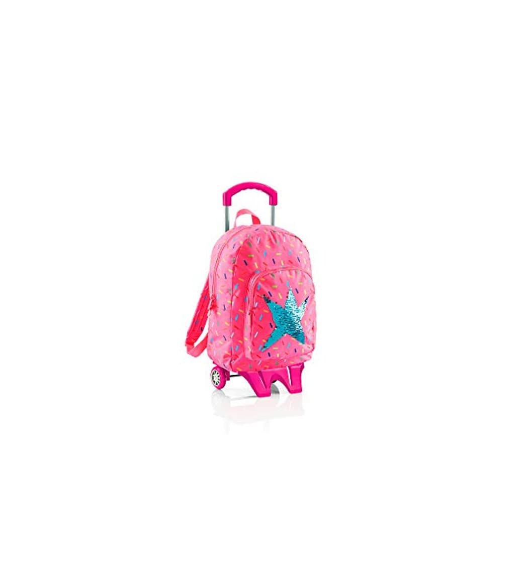 Moda Agatha Ruiz de la Prada Mochila Doble Compartimento con Carro Caramelos