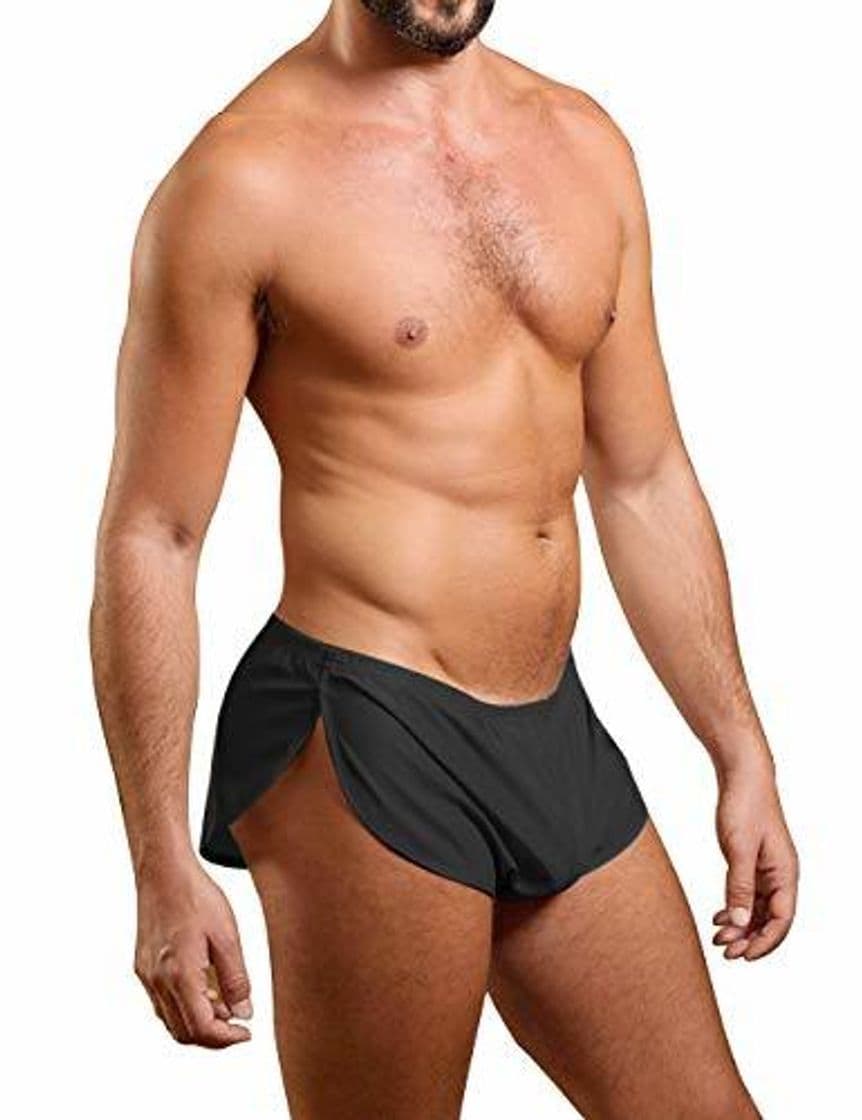 Producto Hombres Extremo Malla Pantalones Cortos con Grande División Lados Ropa Interior Bóxers