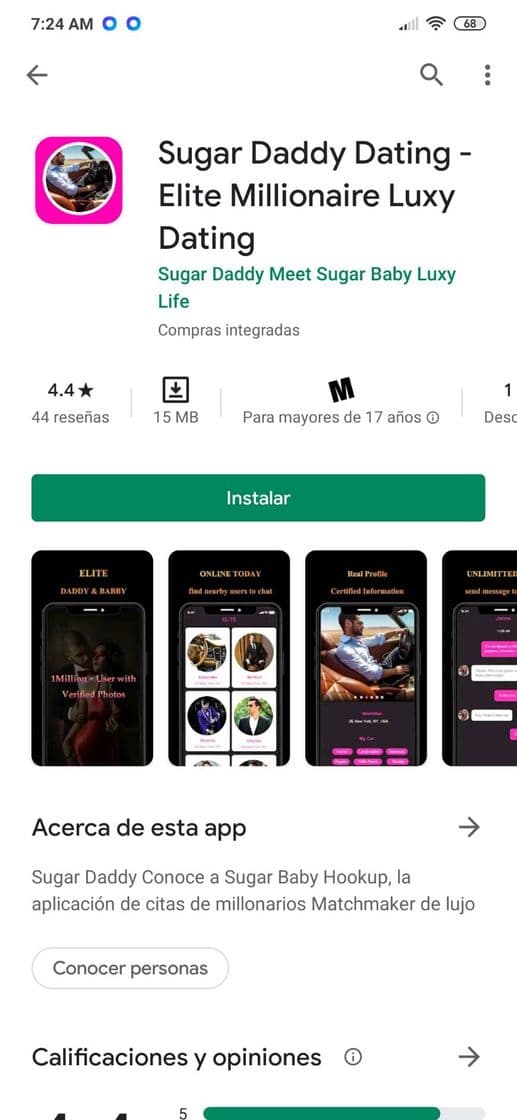 App Una aplicación para tener Sugar Daddy hombres buscan mujeres