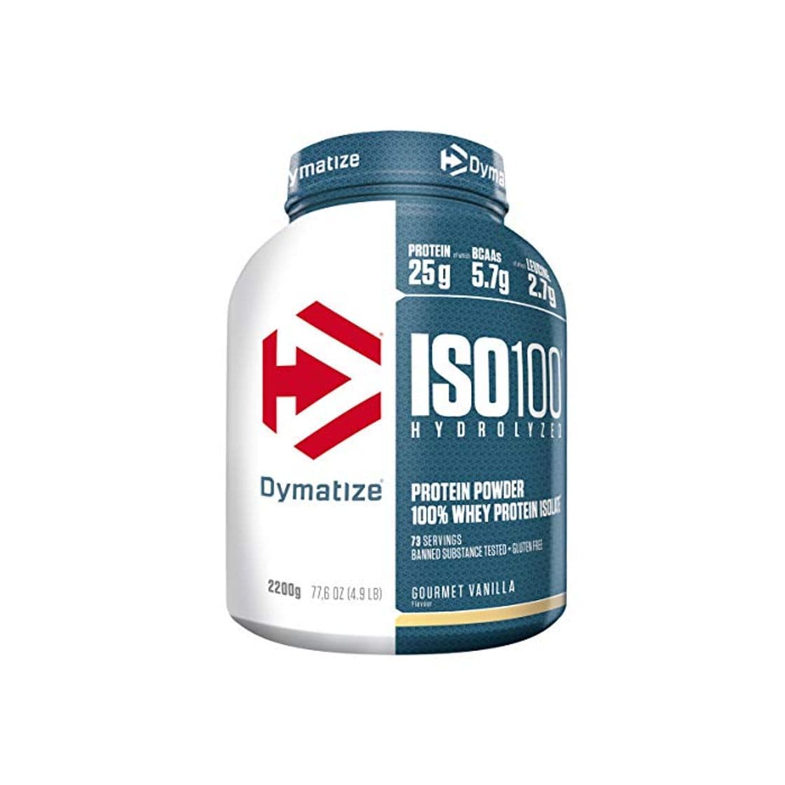 Producto Dymatize ISO 100 Gourmet Vanilla 2,2kg - Hidrolizado de Proteína de Suero