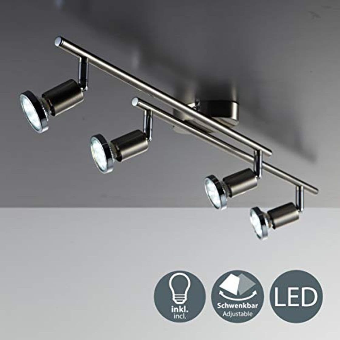 Producto Lámpara de techo LED I Focos giratorios y orientable incl