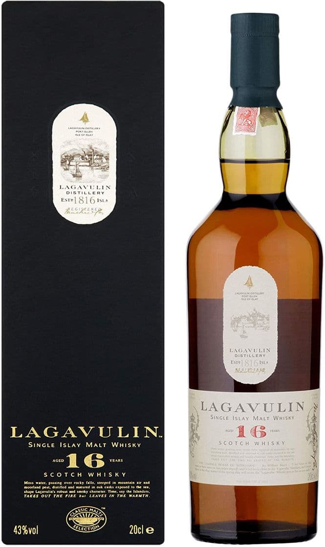 Moda Lagavulin 16 Year Old Single Malt Scotch Whisky, 70cl: Amazon.co ...