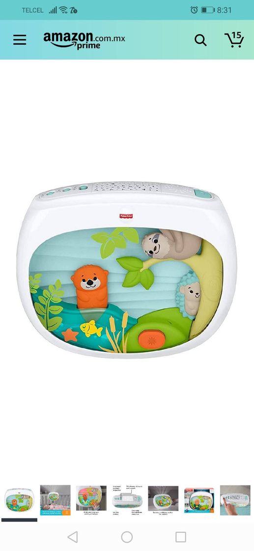 Product Fisher-Price - Proyector Animalitos, Juguete y Luz de Cuna para Bebé Recién