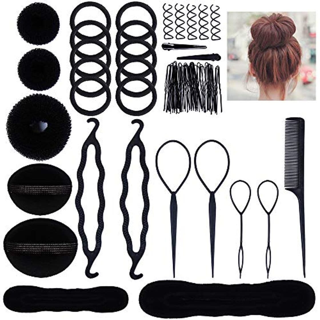 Beauty Lictin Accesorios de Peinado Kit Set para Mujeres; Set de Diseño de