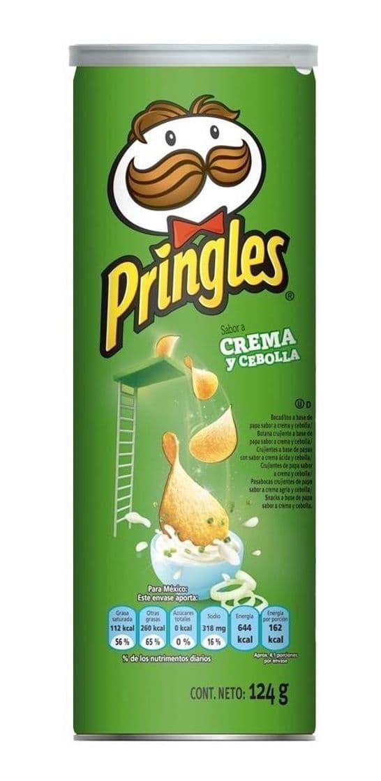 Moda Papas Pringles sabor a crema y cebolla 124 g | Walmart