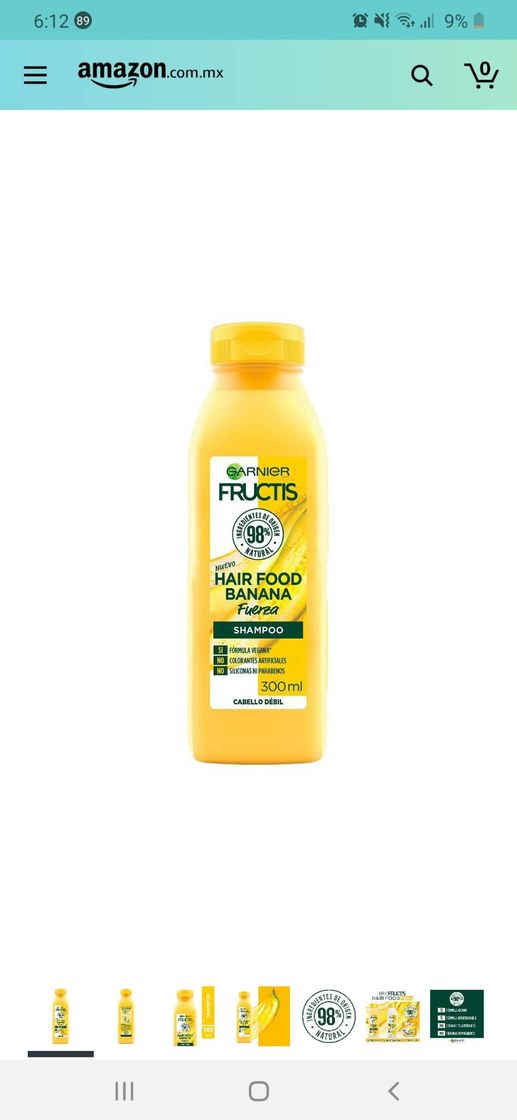 Fashion Fructis Hair food Banana, Shampoo 