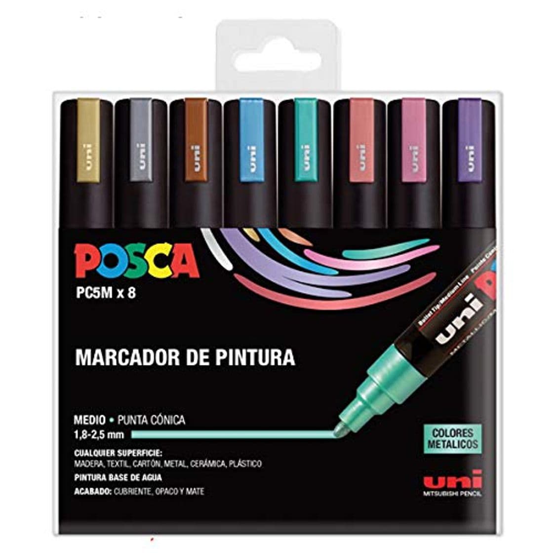 Producto UNI Posca Set PC 5M Metal