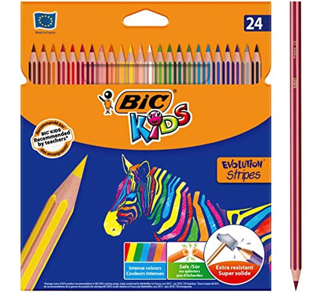 Electronic BIC Kids Evolution Stripes Lápices de colores - colores Surtidos