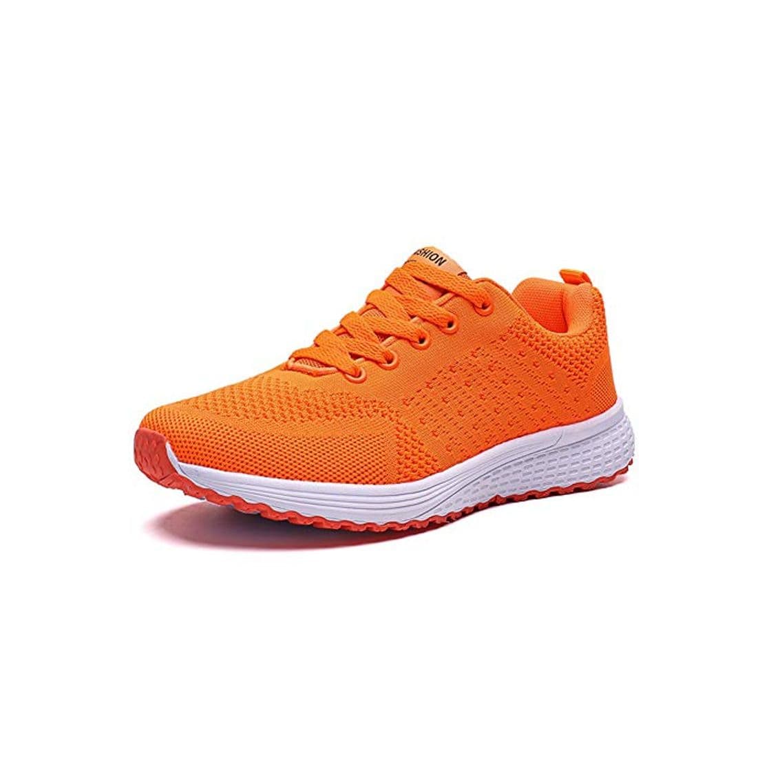 Fashion Decai Mujeres Zapatillas de Deportivos de Running para Mujer Gimnasia Ligero Sneakers Malla Transpirable con Cordones Zapatillas Deportivas para Correr Fitness Atlético Caminar Zapatos Blanco 40 EU