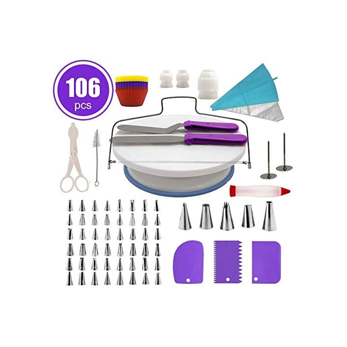 Producto Joyeee 106 Piezas Herramientas de Decoración de Pasteles Kit