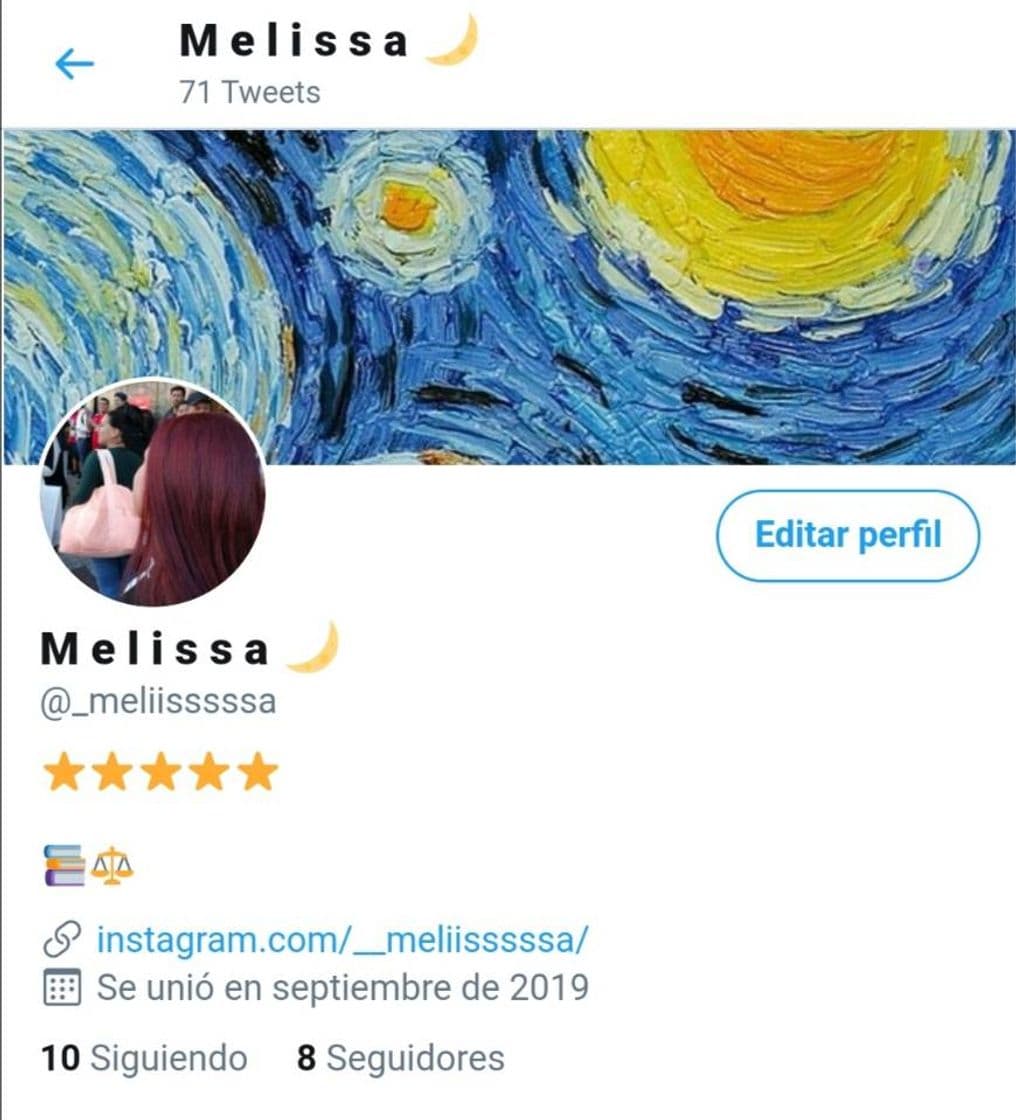 App Mi twitter personal 