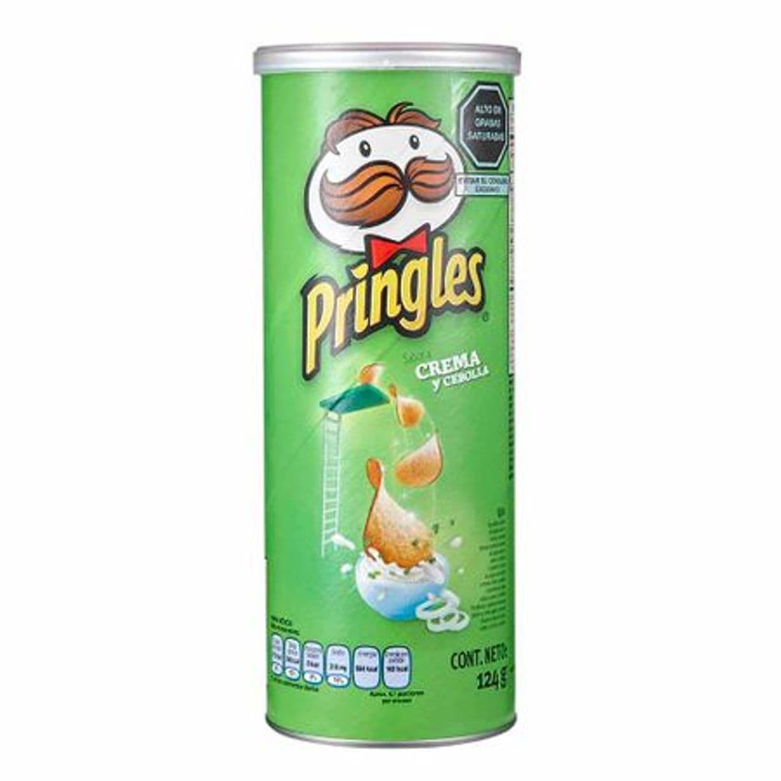 Moda Papas Fritas Pringles Sabor Crema y Cebolla 