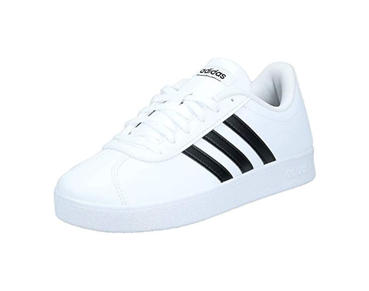 Fashion Adidas VL Court 2.0 K, Zapatillas Unisex Niños, Blanco