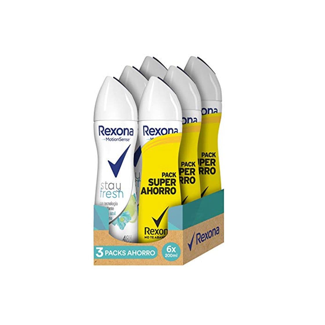 Producto Rexona Stay Fresh Desodorante Antitranspirante Manzana - 3 Packs Ahorro de 2x200