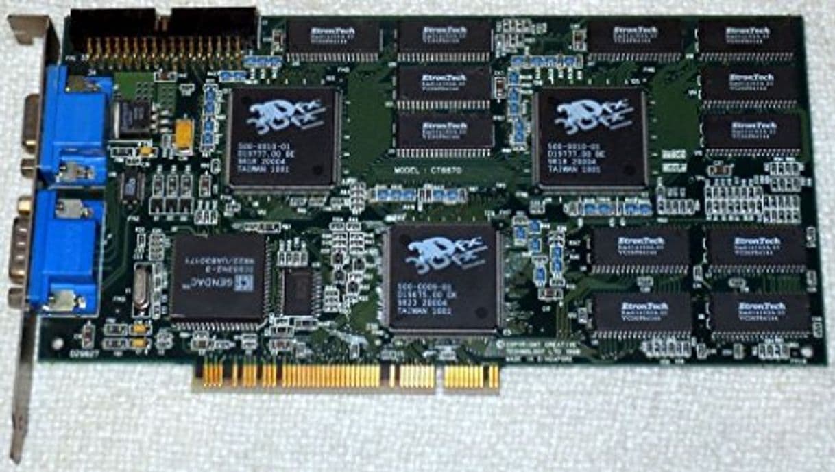 Producto Tarjeta gráfica 3dfx voodoo2 8 MB PCI 3d Accelerator Card CT6670