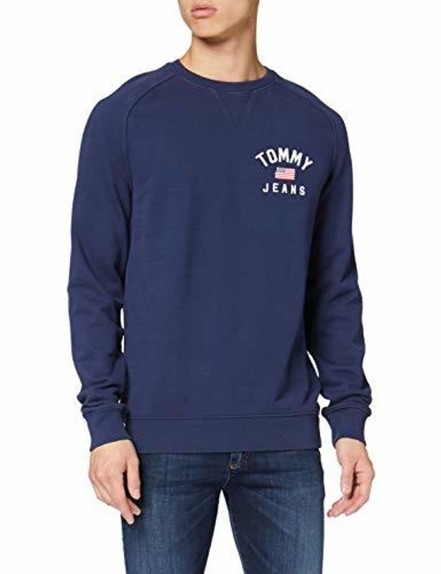 Lugar Tommy Hilfiger TJM Washed Chest Graphic Crew Sudadera, Azul