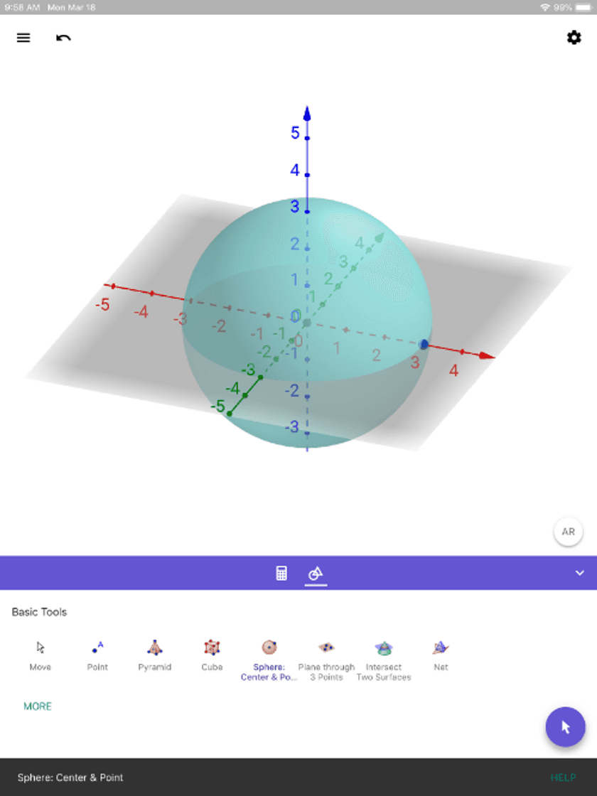 App GeoGebra 3D Calculator