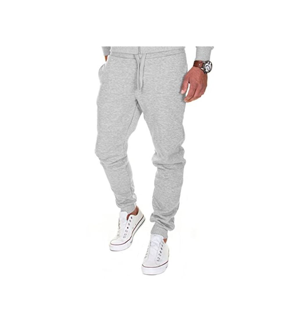 Fashion MERISH Pantalones Jogger Hombre Deportivos Joggers Modell 211 Gris XXL