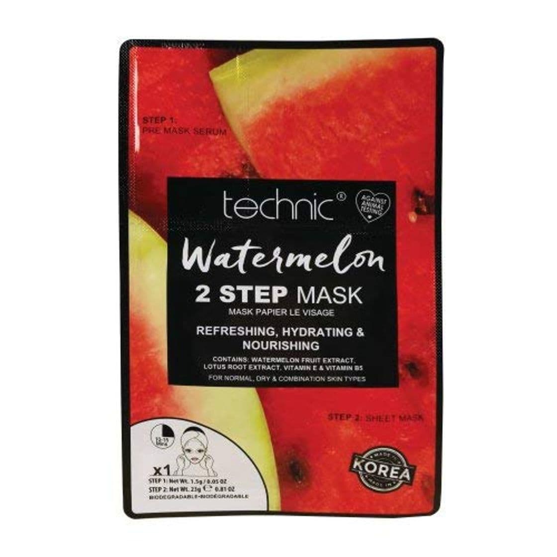 Producto TECHNIC Watermelon 2 Step Mask