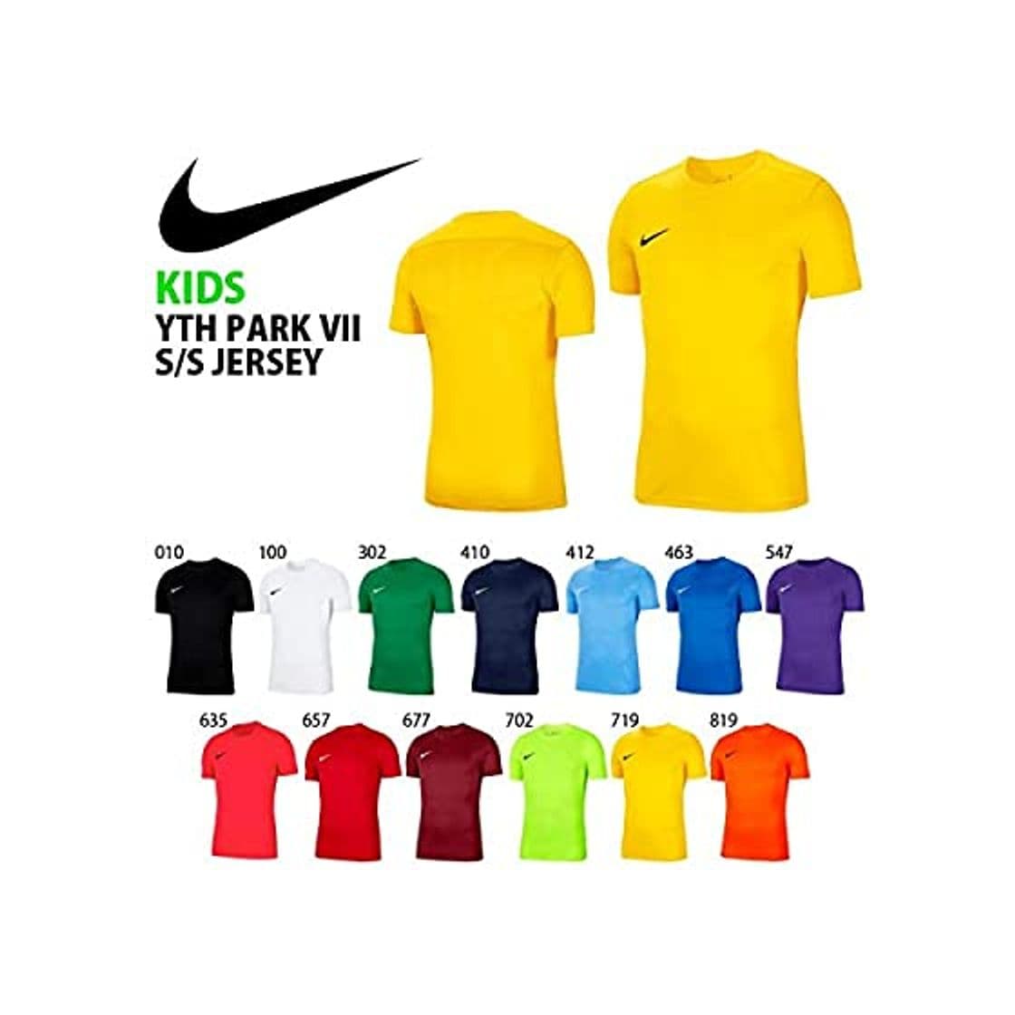 Producto Nike Y Nk Dry Park VII JSY SS Camiseta de Manga Corta