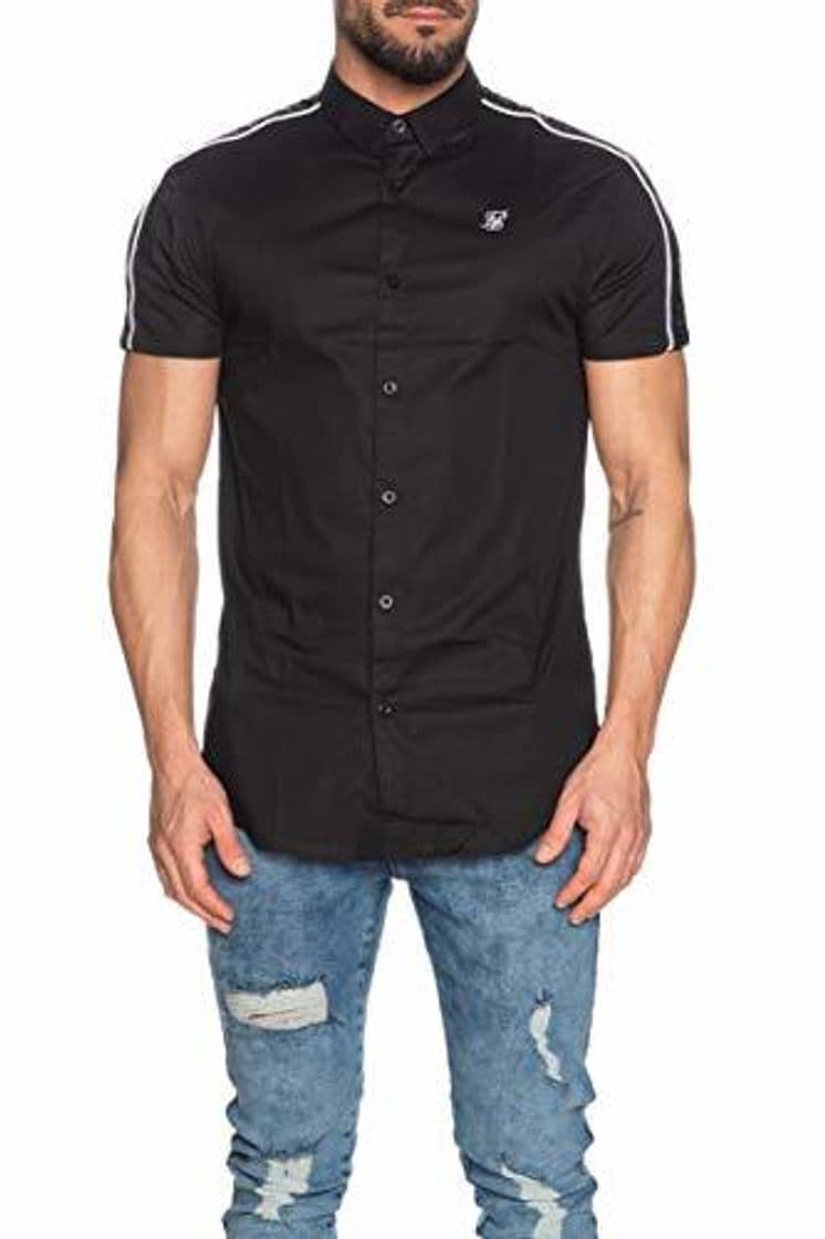 Product Sik Silk - Camisa Siksilk 15876 S/S Piped Tape Shirt Black -