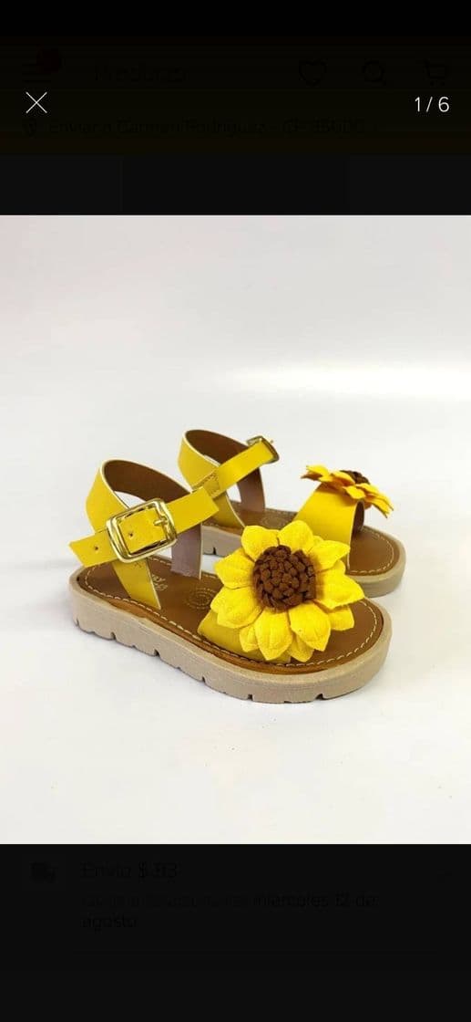 Fashion Huarache infantil girasol para niña 