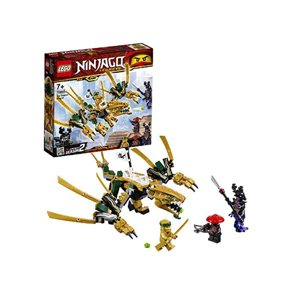 Producto LEGO Ninjago - Dragón dorado set de ninjas creativo de juguete para