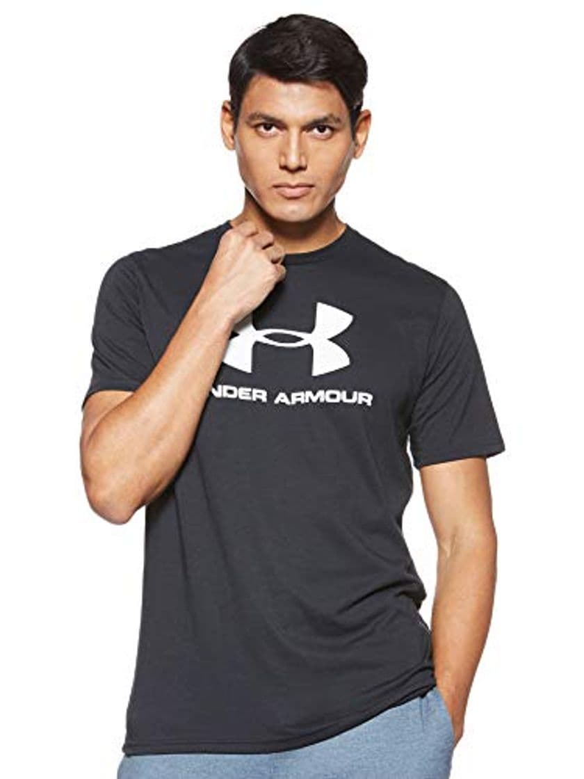 Fashion Under Armour Sportstyle Logo tee 1329590 Camiseta, Hombre, Negro