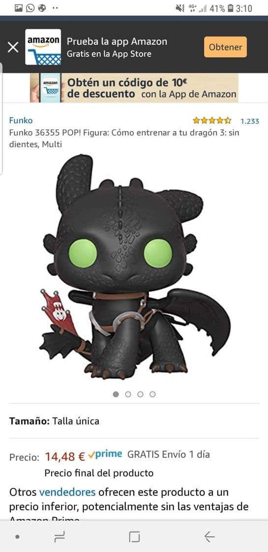 Fashion Funko 36355 POP! Figura: Cómo entrenar a tu dragón 3: 