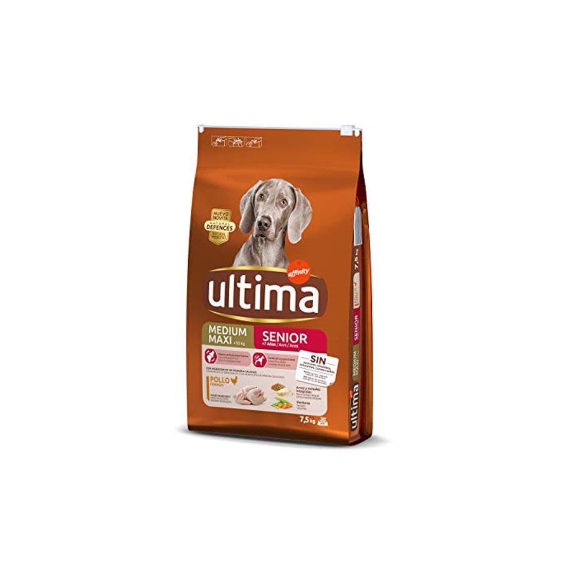 Producto Ultima Pienso para Perros Medium-Maxi Senior de +7 Años con Pollo